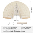 VEVOR 2,9 м. Куполвейда имеет двойной разбор и каурспидигу логу – идеальный вариант для кемпинга и баллита.