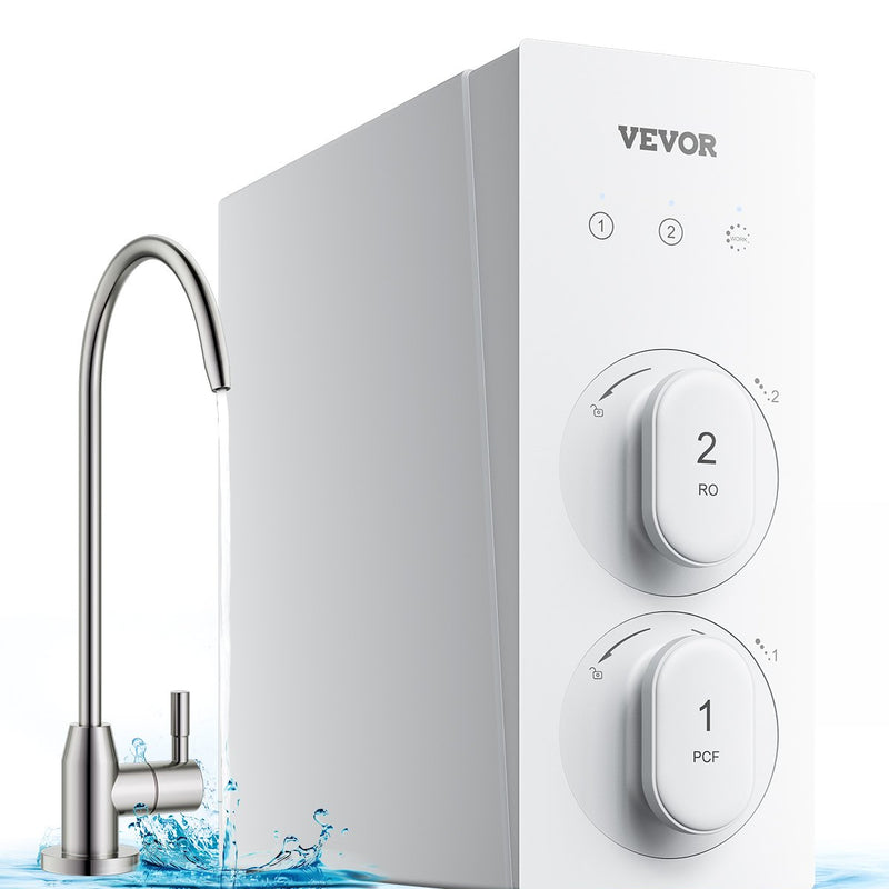 VEVOR Reverse Osmosis sistēma 400 GPD 8 posmu ūdens filtrs bez tvertnes zem izlietnes