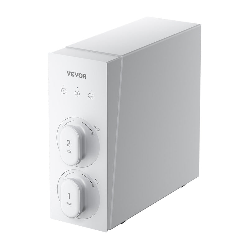 VEVOR apgriezta osmozes sistēma 800 GPD, 8 posmu bez tvertnes zem izlietnes ūdens filtrs