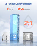 VEVOR apgriezta osmozes sistēma 800 GPD, 8 posmu bez tvertnes zem izlietnes ūdens filtrs