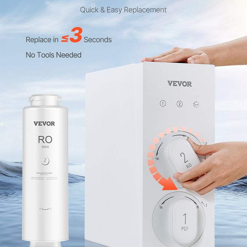 VEVOR Системы обратного осмоса с дополнительными фильтрами SS-006 с защитными фильтрами
