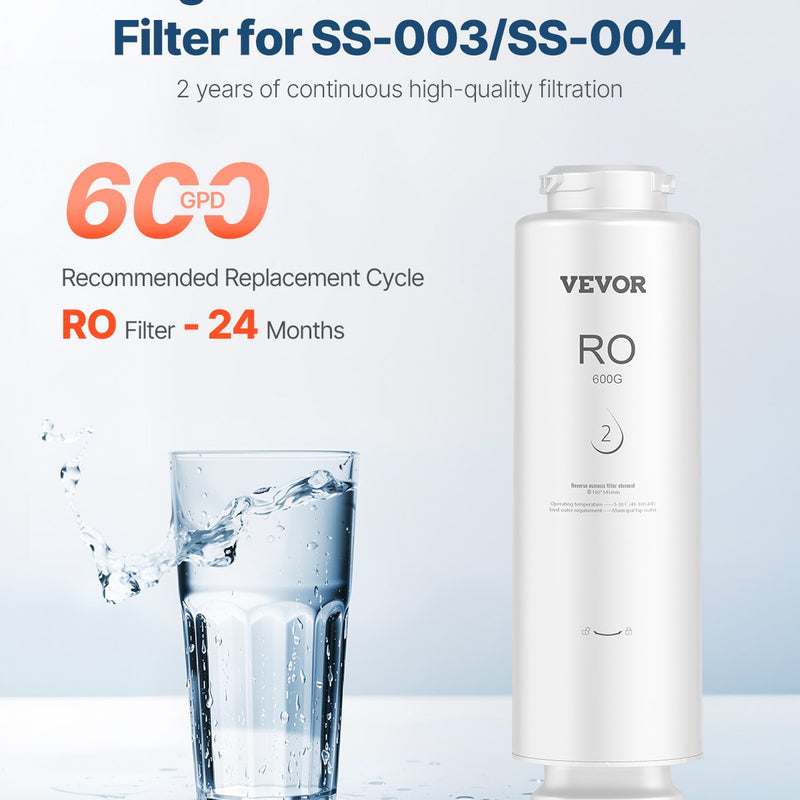 Системы обратного осмоса VEVOR SS-004 с фильтрами для очистки воды