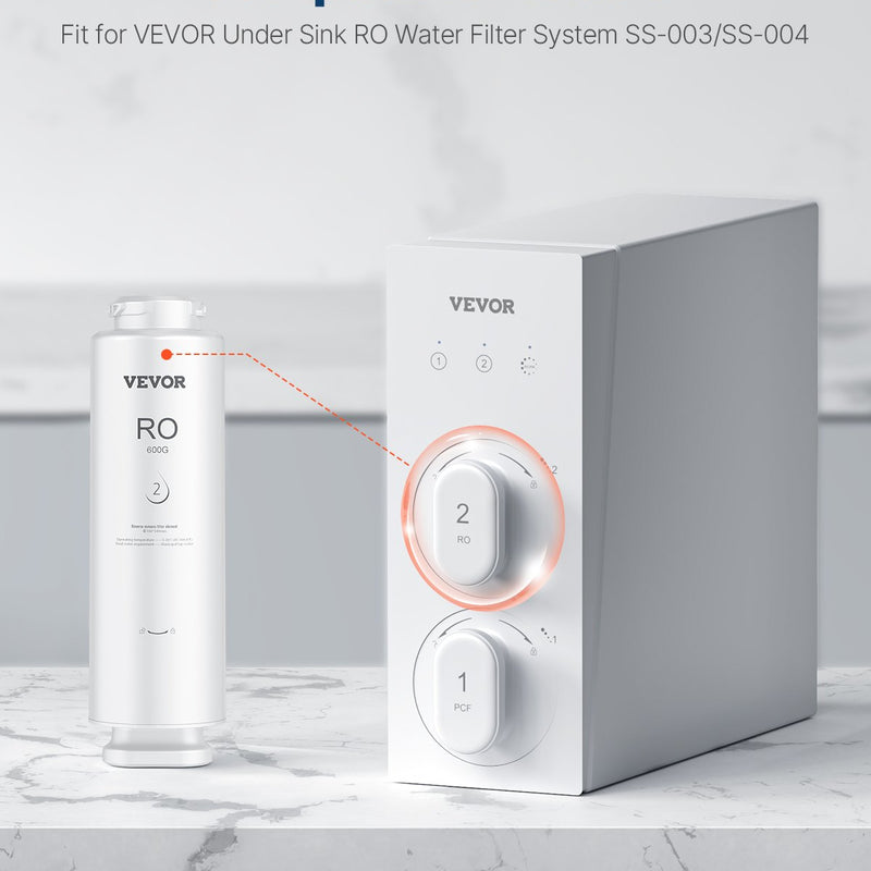 Системы обратного осмоса VEVOR SS-004 с фильтрами для очистки воды