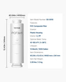 VEVOR PCF kompozītmateriāla filtrs – piemērots SS-001/003/005 izlietnes ūdens filtru modeļiem