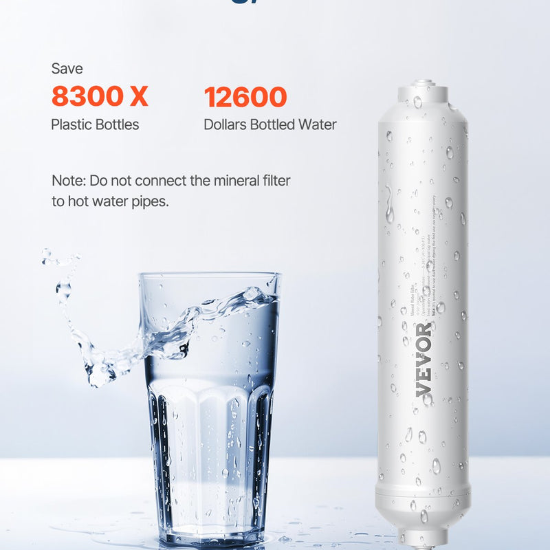 VEVOR remineralizācijas ūdens filtrs, 4164 litri, uzstādāms zem izlietnes