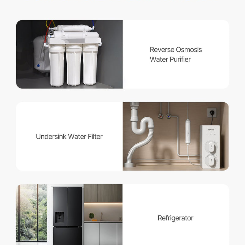 VEVOR remineralizācijas ūdens filtrs, 4164 litri, uzstādāms zem izlietnes