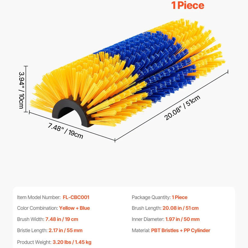 VEVOR dzīvnieku skrāpēšanās birste ar 2 skrūvēm, 50,8 × 19 cm govju un zirgu skrāpētājs niezes mazināšanai, kopšanai un tīrīšanai, piemērots zirgiem, cūkām un liellopiem
