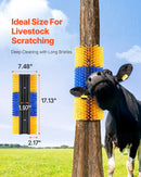 VEVOR dzīvnieku skrāpēšanās birste ar 2 skrūvēm, 43,4 × 19 cm govju un zirgu skrāpētājs muguras niezes mazināšanai, kopšanai un tīrīšanai, piemērots zirgiem, cūkām un liellopiem