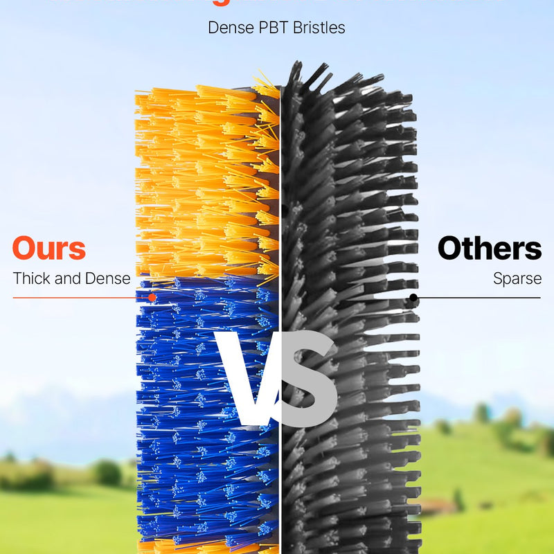 VEVOR dzīvnieku skrāpēšanās birste ar 2 skrūvēm, 43,4 × 19 cm govju un zirgu skrāpētājs muguras niezes mazināšanai, kopšanai un tīrīšanai, piemērots zirgiem, cūkām un liellopiem