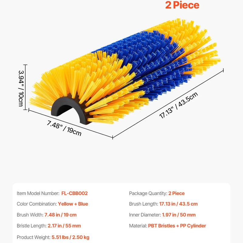 VEVOR dzīvnieku skrāpēšanās birstu komplekts, 2 gab., ar 4 skrūvēm, 43,4 × 19 cm govju un zirgu skrāpētājs muguras niezes mazināšanai, kopšanai un tīrīšanai, piemērots zirgiem, cūkām un liellopiem