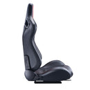 VEVOR 2 komplekti sacīkšu sēdekļu, regulējams sacīkšu krēsls ar PVC ādu un Q235B slīdēšanas sliedēm