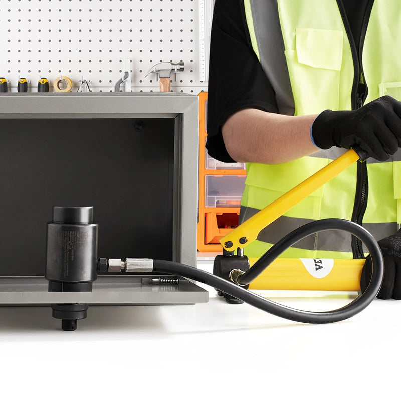 VEVOR 10 t hidrauliskais caurumotāja komplekts, caurumu griezēji 12,7–50,8 mm, 6 gab. komplekts, rīki metāla loksnei, piemērots alumīnijam, misiņam, nerūsējošajam tēraudam, stiklašķiedrai un plastmasai