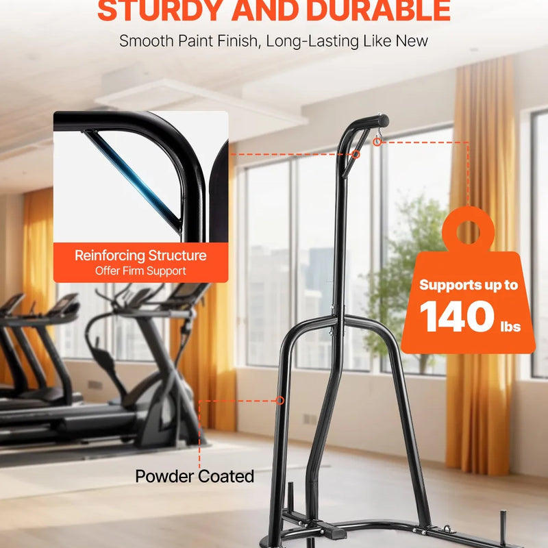 Izturīgs boksa maisa statīvs – tērauda konstrukcija fitnesa treniņiem sporta zālē