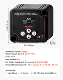 VEVOR dubultā akumulatora izolators 12 V 140 A, manuāls un automātisks VSR spriegumjutīgs relejs ar LCD displeju, piemērots litija un svina-skābes akumulatoriem automašīnām, kravas auto, kemperiem, UTV, ATV un laivām