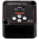 VEVOR divu akumulatoru izolatora komplekts 12 V, 140 A, spriegumjutīgs VSR relejs ar manuālo un automātisko režīmu, voltmetru un LCD displeju, piemērots svina-skābes akumulatoriem UTV un ATV transportlīdzekļiem