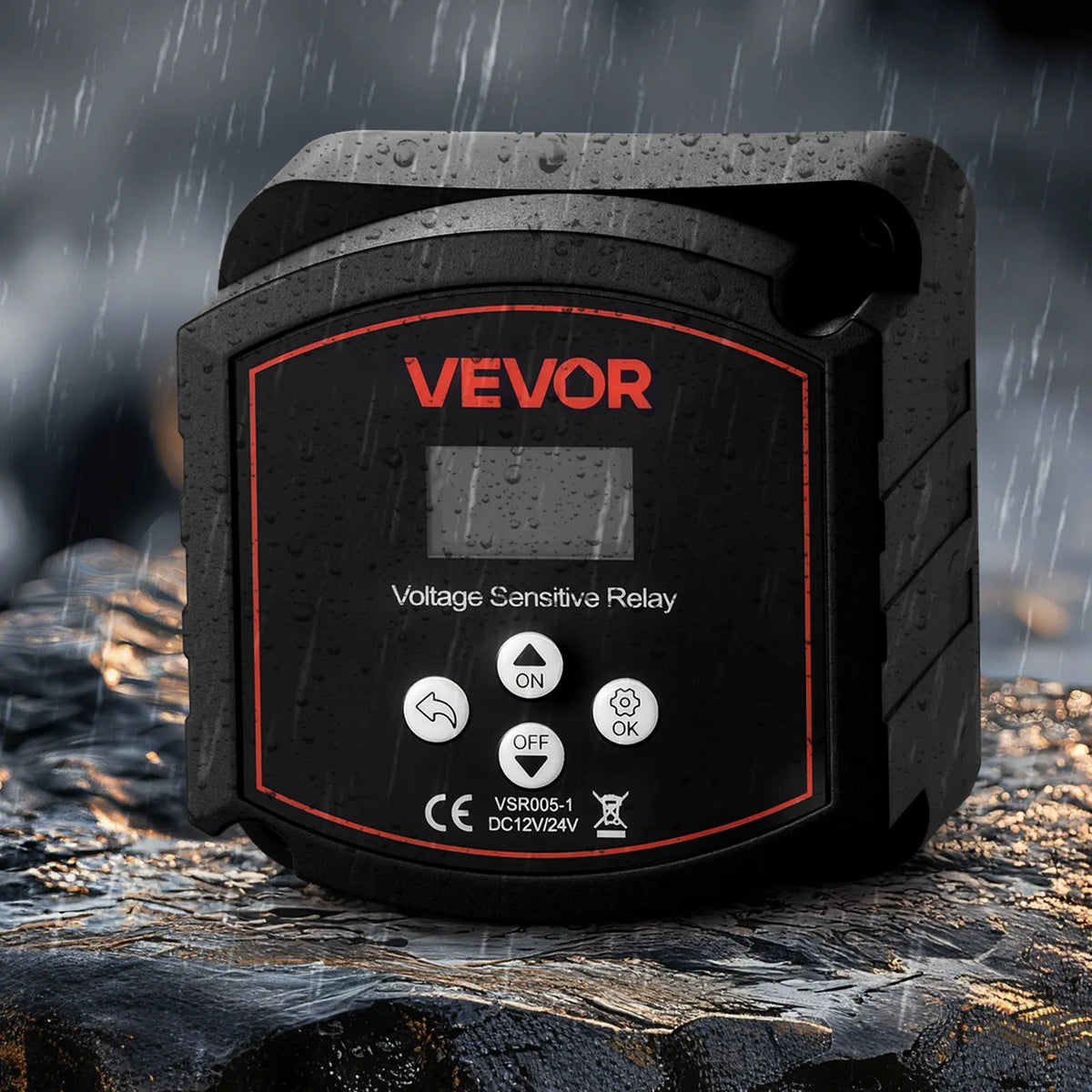 VEVOR divu akumulatoru izolatora komplekts 12 V 300 A ar manuālu un automātisku VSR sprieguma releju, voltmetru un LCD ekrānu, viedais akumulatoru izolators svina–skābes akumulatoriem UTV un ATV transportlīdzekļiem