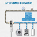 VEVOR Pašattīrošs mehāniskais ūdens priekšfiltrs, 40 mikroni, visa mājas nogulšņu filtrs, augsta plūsmas ātrums