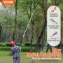 VEVOR Manuālais pagarināmais zaru zāģis, 1,5-6 m koku apgriešanai ar alumīnija rokturi un šenila suku