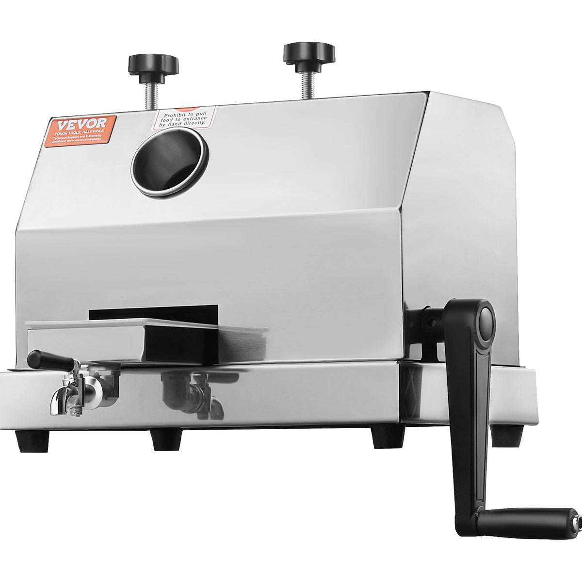 VEVOR kommerts suhkruroomahlapress 3 rulliga, 50 kg/h, 6 cm sisend