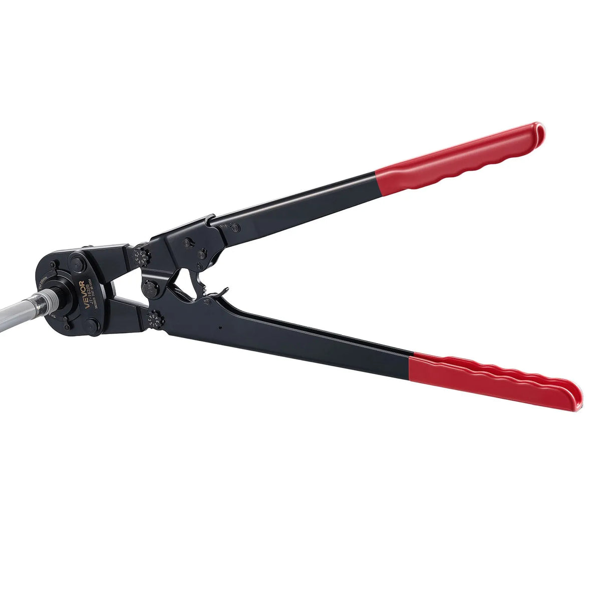 VEVOR Pipe Pressing Tool Kit for PEX and Aluminium-Plastic Pipes with TH12, TH16, TH20, TH26, TH32 Clamps, Flexible Handle, Compact Single-Port Presser with Storage Case for Pipe Repair and Installation