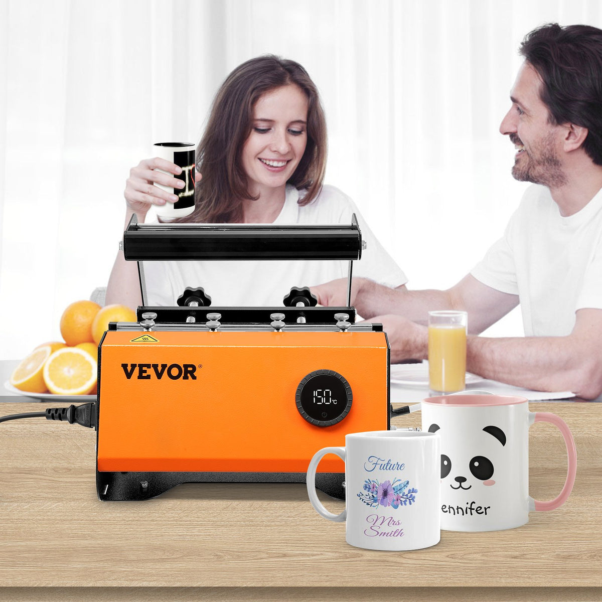VEVOR Mug and Tumbler Heat Press 330–890 ml for Straight Mugs and Glasses