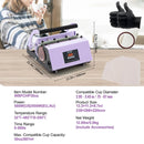 VEVOR termoprese sublimācijas krūzēm un termokrūzēm, 311,8–850,5 g, violeta