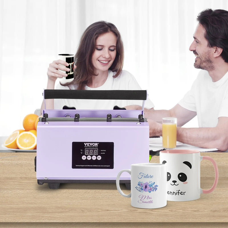 VEVOR termoprese sublimācijas krūzēm un termokrūzēm, 311,8–850,5 g, violeta