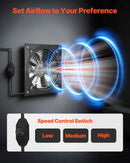 VEVOR 30,5 cm sienas izplūdes ventilators 2 647 m³/h ar ātruma regulēšanu, 70 W, augstas jaudas ventilācija darbnīcai, garāžai, bēniņiem, pagrabam, virtuvei un vistu kūtij