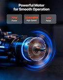 VEVOR 30,5 cm sienas izplūdes ventilators 2 647 m³/h ar ātruma regulēšanu, 70 W, augstas jaudas ventilācija darbnīcai, garāžai, bēniņiem, pagrabam, virtuvei un vistu kūtij