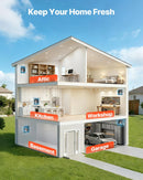 VEVOR 30,5 cm sienas izplūdes ventilators 2 647 m³/h ar ātruma regulēšanu, 70 W, augstas jaudas ventilācija darbnīcai, garāžai, bēniņiem, pagrabam, virtuvei un vistu kūtij