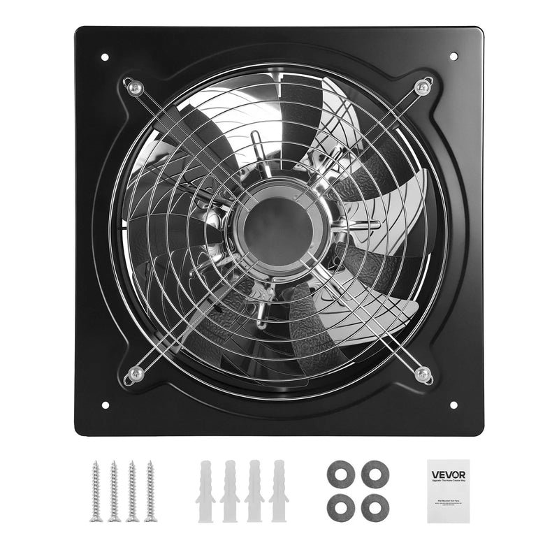 VEVOR 30,5 cm sienas izplūdes ventilators 2 647 m³/h ar ātruma regulēšanu, 70 W, augstas jaudas ventilācija darbnīcai, garāžai, bēniņiem, pagrabam, virtuvei un vistu kūtij