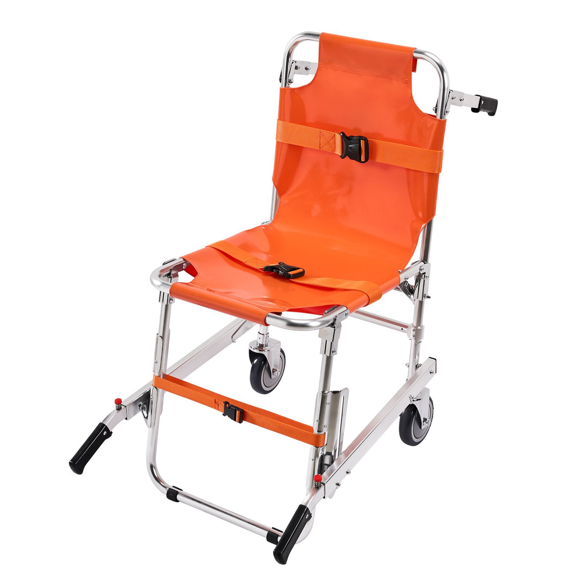 VEVOR Aluminium Evacuation Chair, 159 kg Capacity, Foldable, 2 Wheels, Portable Stair Lift Chair, Suitable for Seniors and People with Mobility Impairments