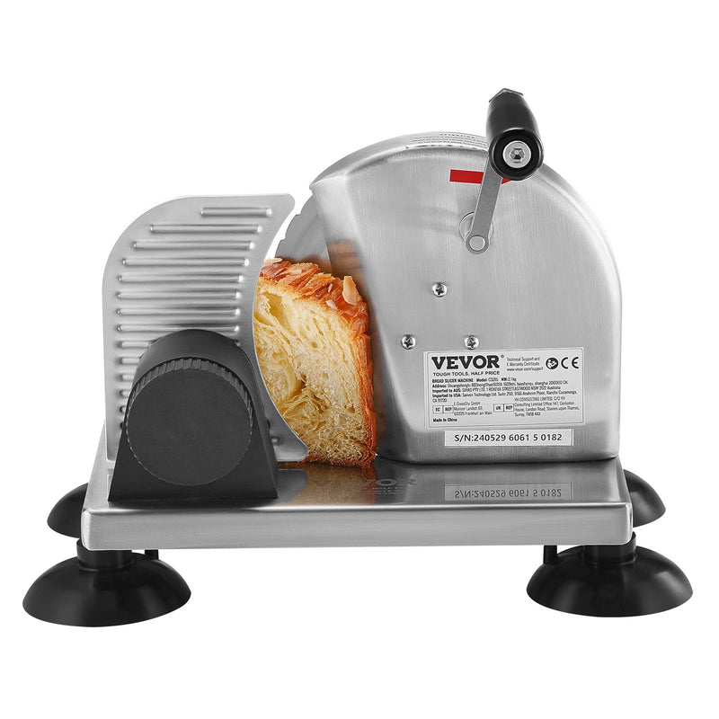 VEVOR Manuālais maizes griezējs, 0–15 cm, piemērots siera un sviesta griešanai virtuvē un restorānā