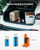 Hidrauliskais pudeļveida domkrats, 4 t, 185-350 mm, oranžs