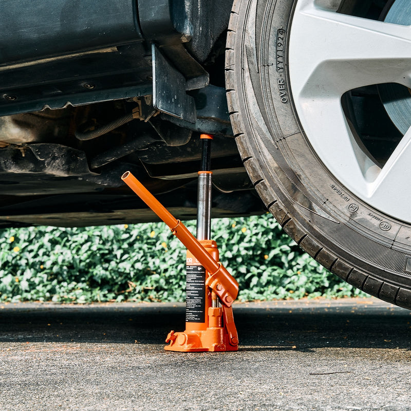 Hidrauliskais pudeļveida domkrats, 4 t, 185-350 mm, oranžs