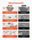 VEVOR piepūšamais matracis ar rāmi un sūkni, 1 personai, kempingam, līdz 136 kg noslodzei