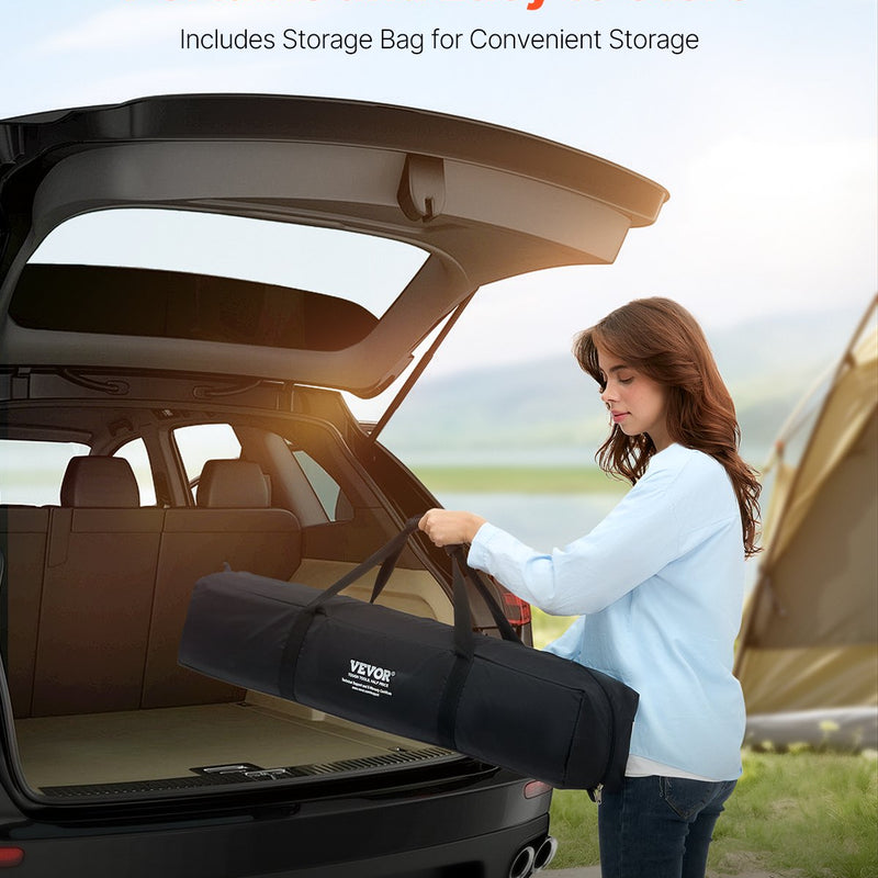 VEVOR piepūšamais matracis ar rāmi un sūkni, 1 personai, kempingam, līdz 136 kg noslodzei