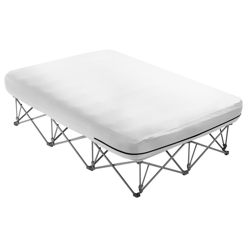 VEVOR piepūšamais matracis ar rāmi un sūkni, 2 personām, kempingam, līdz 272 kg noslodzei