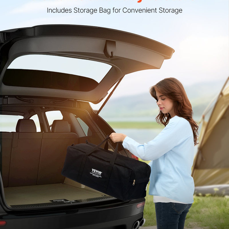 VEVOR piepūšamais matracis ar rāmi un sūkni, 2 personām, kempingam, līdz 272 kg noslodzei