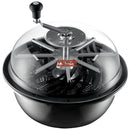 VEVOR 48,3 cm manuāls zaļumu griezējs ar caurspīdīgu vāku,  ar nerūsējošā  tērauda asmeņiem, komplektā salokāms augu žāvēšanas plaukts un rokas šķēres