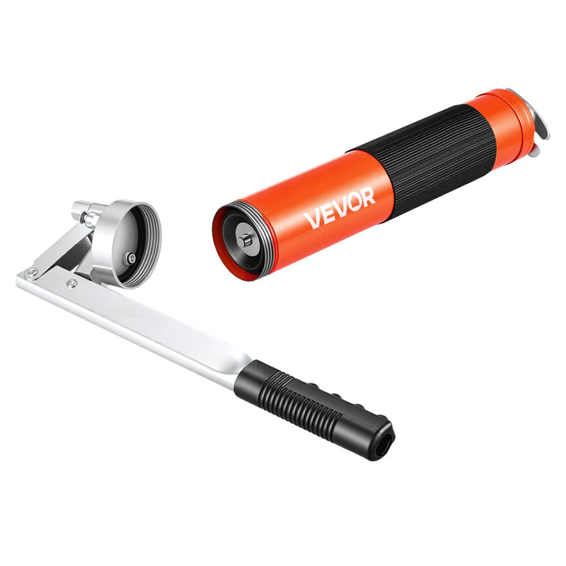 VEVOR smērviela pistole, 10 000 PSI augstspiediena, izturīgs smērvielas pistoles komplekts ar pistoles tipa rokturi, 0,4 l ietilpība, komplektā 46 cm elastīgā šļūtene, 1 stingra pagarinājuma caurule un 1 smailais uzgalis automobiļu un jūras tehnikai