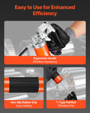 VEVOR smērvielas pistole, 8 000 PSI (≈552 bar) augstspiediena, izturīgs pistoles tipa smērvielas pistoles komplekts ar 0,4 l ietilpību, komplektā 46 cm elastīgā šļūtene, 1 stingra pagarinājuma caurule un 1 smailais uzgalis automobiļu un jūras tehnikai