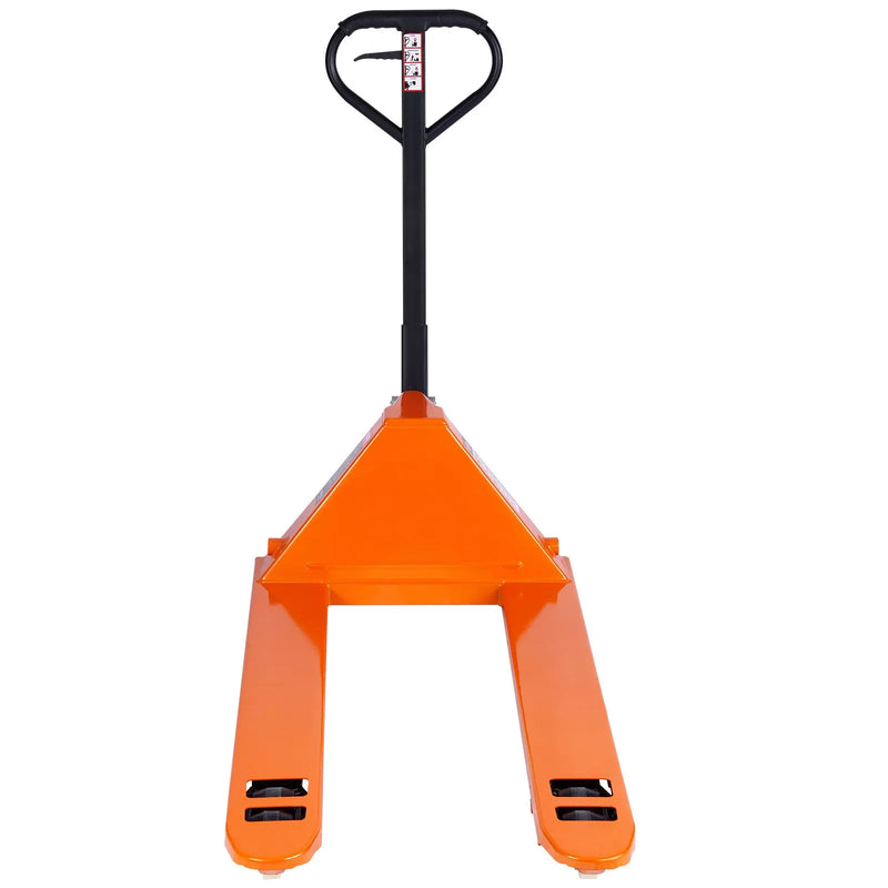 Rokas palešu rati, 3 t kravnesība, ar 122 × 68,6 cm dakšām materiālu pārvietošanai, dakšu pacelšanas augstuma diapazons 85–180 mm, piemēroti noliktavām, lielveikaliem un ražošanai