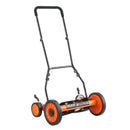 VEVOR manuālais stumjamais ruļļa zāles pļāvējs 45 cm, 5 asmeņi, bez motora, regulējams pļaušanas augstums 35–62 mm, zāles pļāvējs ar zāles savākšanas maisu zālieniem, piebraucamajiem ceļiem un pagalmiem - ZEMLETES.LV