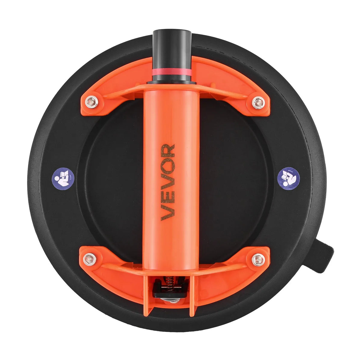 VEVOR Vacuum Suction Cup Lifter, 203 mm, with ABS Handle, Maximum Lifting Capacity 180 kg, Suitable for Tiles, Granite, Drywall and Windows, Includes Carrying Bag (1 pc.)