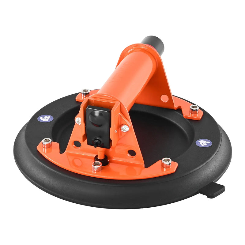 VEVOR vakuuma piesūcekņa pacēlājs, 203 mm, ar metāla rokturi, maksimālā pacelšanas kapacitāte 195 kg, piemērots flīzēm, granītam, ģipškartonam un logiem, komplektā pārvadāšanas soma (2 gab.)