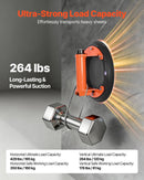 VEVOR vakuuma piesūcekņa pacēlājs, 203 mm, ar metāla rokturi, maksimālā pacelšanas kapacitāte 195 kg, piemērots flīzēm, granītam, ģipškartonam un logiem, komplektā pārvadāšanas soma (2 gab.)