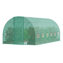 VEVOR pārnēsājama augu siltumnīca 5,90x2,95x2,25 m, galvanizēts rāmis, PE pārklājums, zaļa