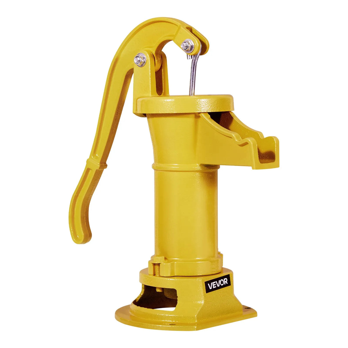 VEVOR Antique Cast Iron Hand Well Water Pump with Manual Operation, Maximum Pumping Height 7.6 m, 32 mm NPT Connection, Easy Installation, Suitable for Garden, Pond, Yard and Farm, Yellow