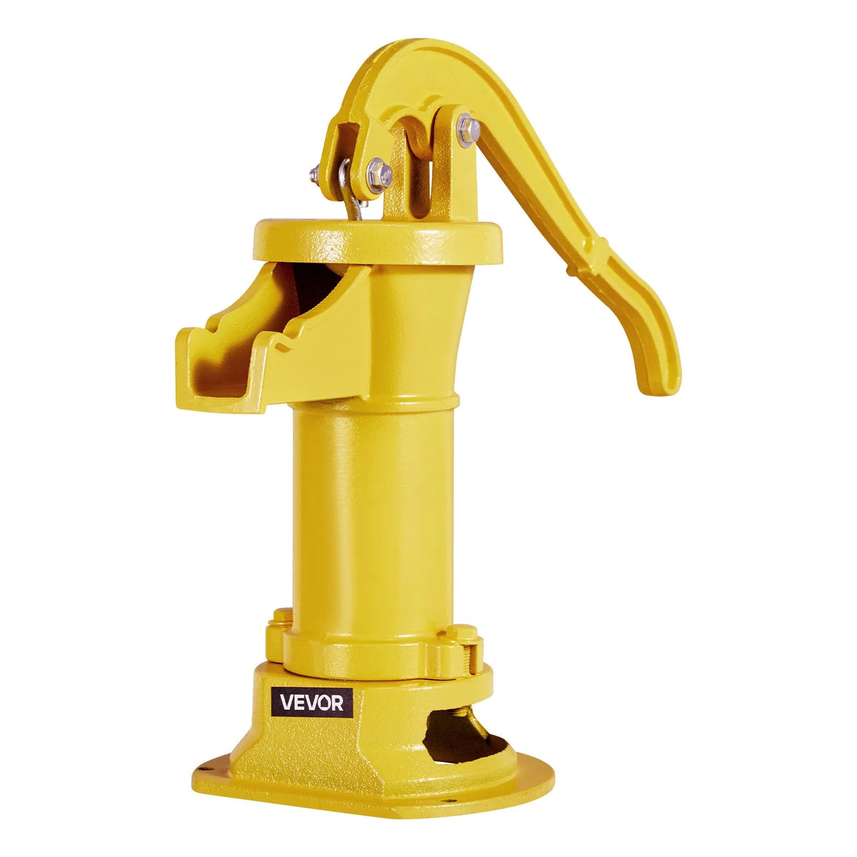 VEVOR Antique Cast Iron Hand Well Water Pump with Manual Operation, Maximum Pumping Height 7.6 m, 32 mm NPT Connection, Easy Installation, Suitable for Garden, Pond, Yard and Farm, Yellow